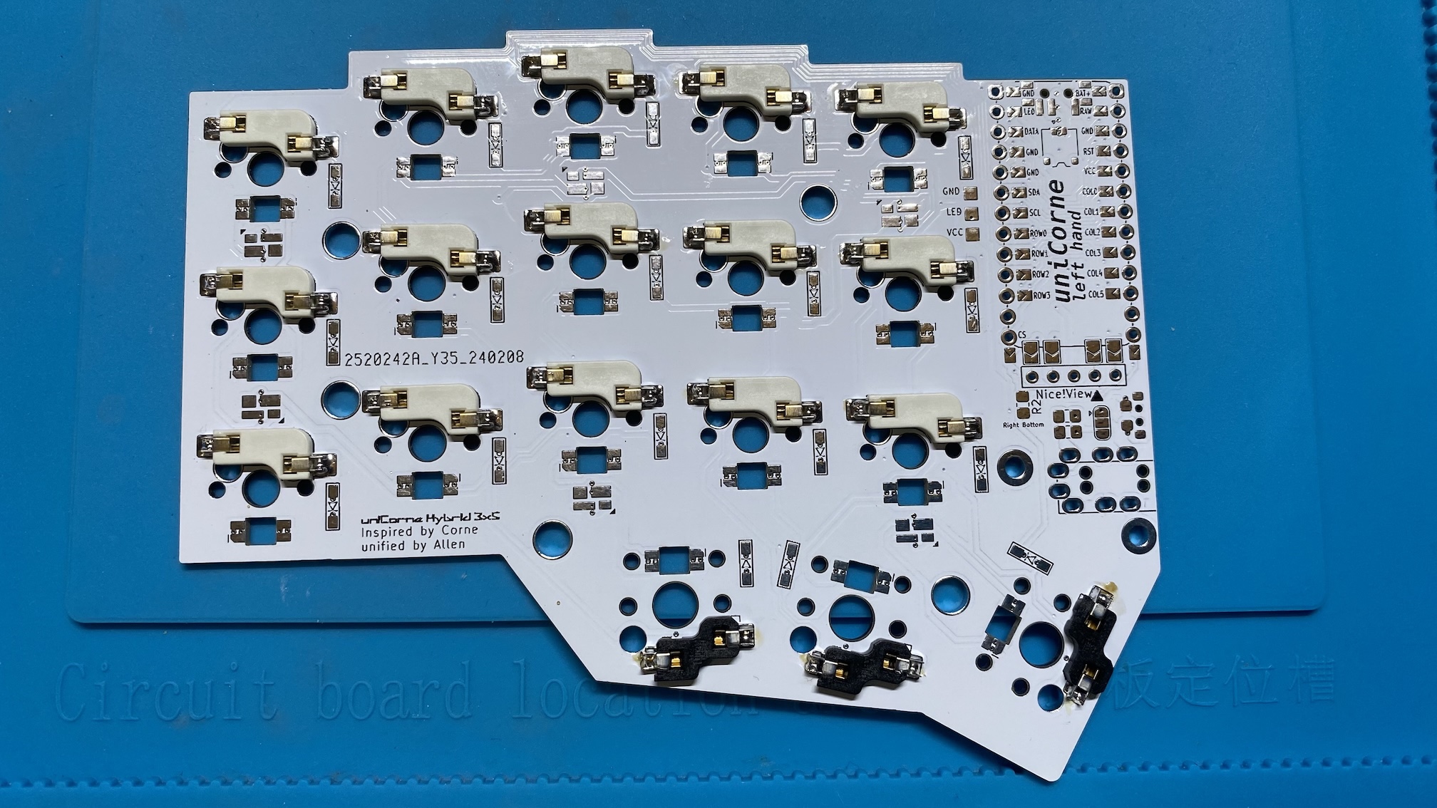 Hotswap soldered